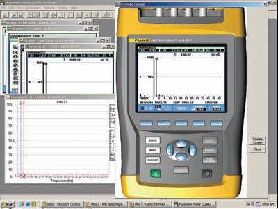 Fluke Power Log Software Screen