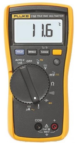 Clancy Religiøs smeltet Fluke 116 HVAC/R Multimeter with temperature and microamps