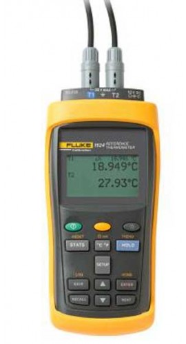 Fluke 1523-P1-156 Handheld Thermometer Readout with 5616 PRT, -200 to 420&amp;deg;C, 100&amp;Omega;-