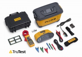 Fluke 1674FC US/1630/FTT Multifunctional Installation Tester with 1630-2 earth ground clamp and TruTest Software, 2000 Ω, 40 Hz to 1 kHz-