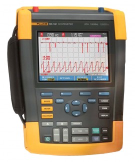 Fluke 190-102/AM/S ScopeMeter Oscilloscope with SCC-290 kit-