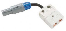 Fluke 2373-DIN RND INFO-CON-to-Spade Lug Adapter for Super Thermometers-