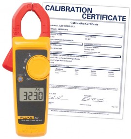 Fluke 323-NIST True RMS Clamp Meter, 400 A,-