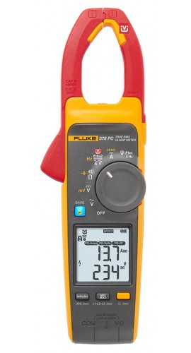 Fluke 378 FC/B Non-Contact True RMS AC/DC Clamp Meter with PQ indicator, 1000 A AC/DC-