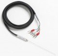 Fluke 5622-10-J Fast Response Platinum Resistance Thermometer (PRT) with Banana Plugs, 0.04in, 6ft Lead-