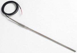 Fluke 5627A-12-D Precision Thermometer/RTD Temperature Probe with 5-Pin DIN for Tweener Thermometers, 12 x 0.25in, -200 to 300&amp;deg;C-