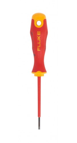 Fluke ISLS3 Insulated Slotted Screwdriver, 0.09 x 3", 1000 V-